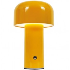 Επαναφορτιζόμενο Πορτατίφ LED 3W Θερμό Φως Dimmable Μεταλλικό Κίτρινο 3036